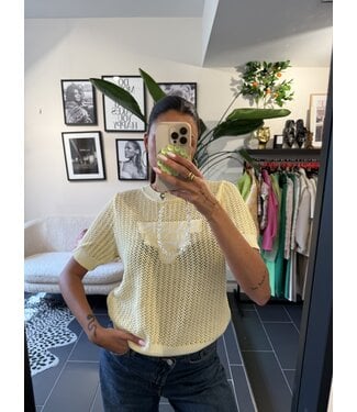 Top Crochet Paris Yellow