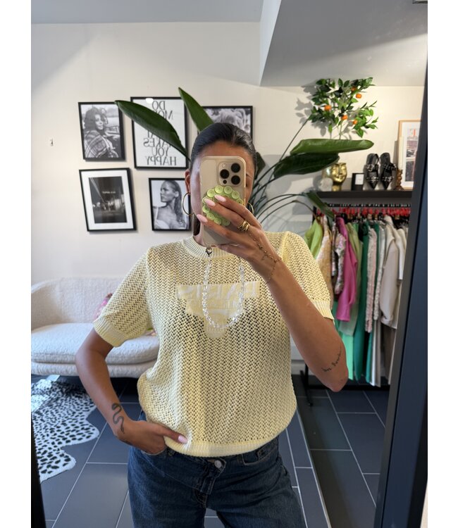 Top Crochet Paris Yellow