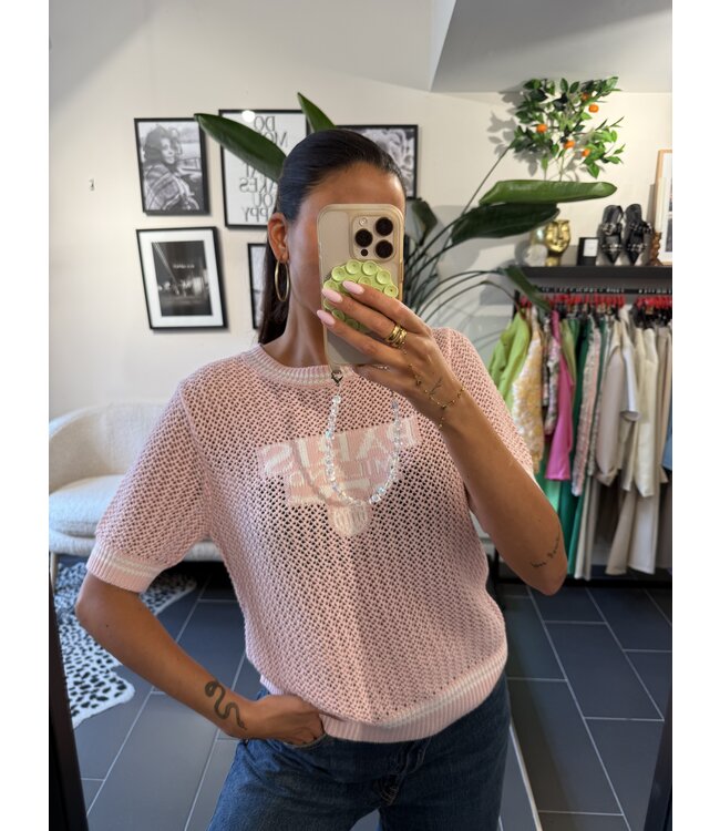 Top Crochet Paris Pink