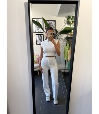 Pantalon Straight Yuul White