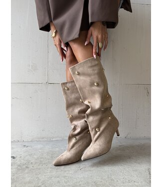 Boots Studded  Beige
