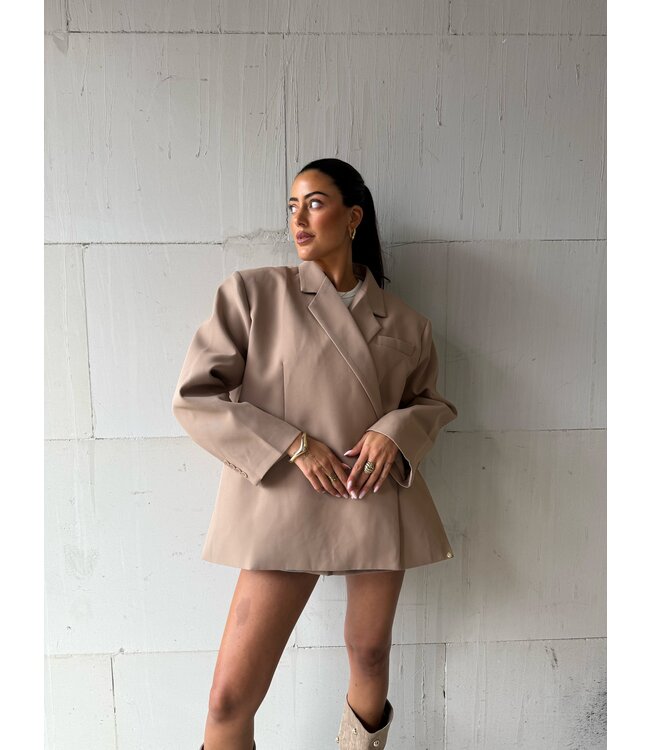 Ambika Oversized Blazer Beige