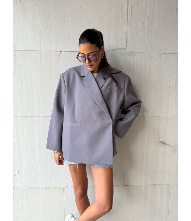 Ambika Oversized Blazer Grey