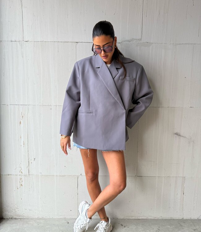 Ambika Oversized Blazer Grey