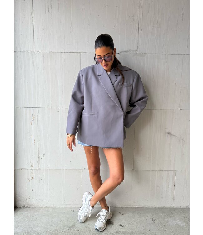 Ambika Oversized Blazer Grey