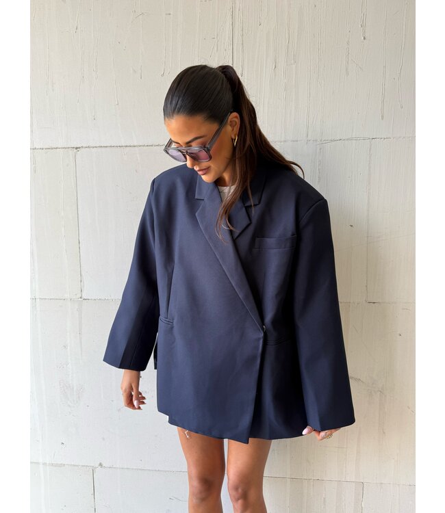 Ambika Oversized Blazer Navy