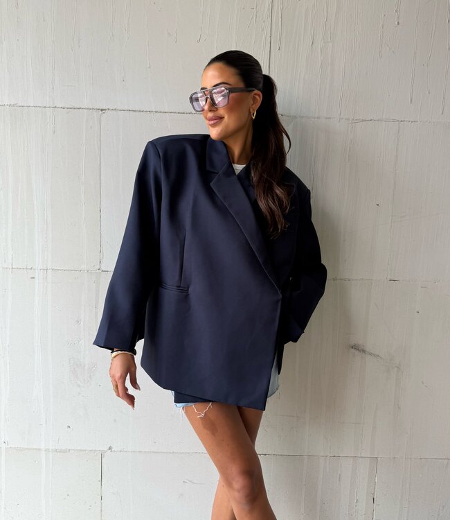 Ambika Oversized Blazer Navy
