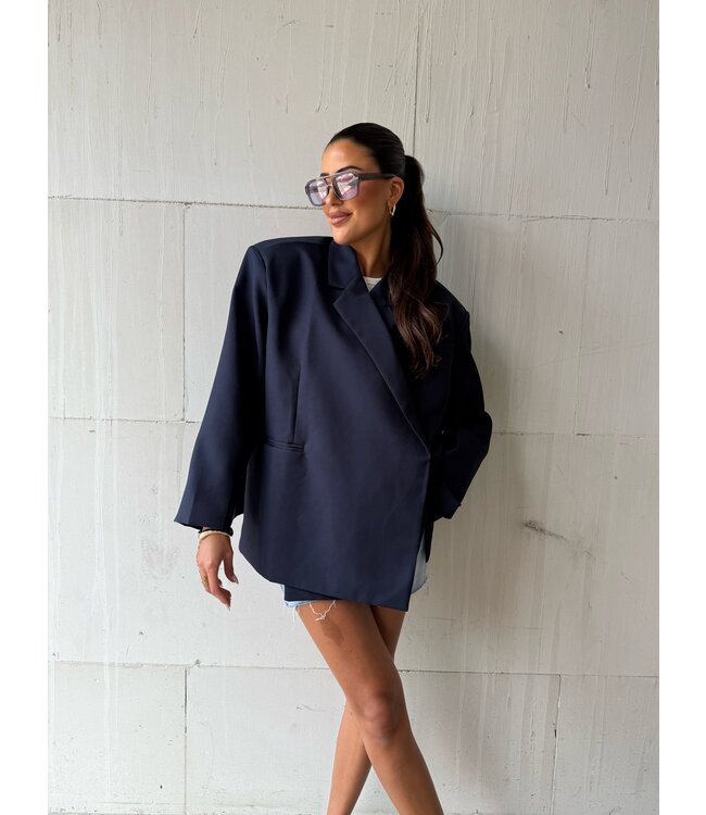 Ambika Oversized Blazer Navy