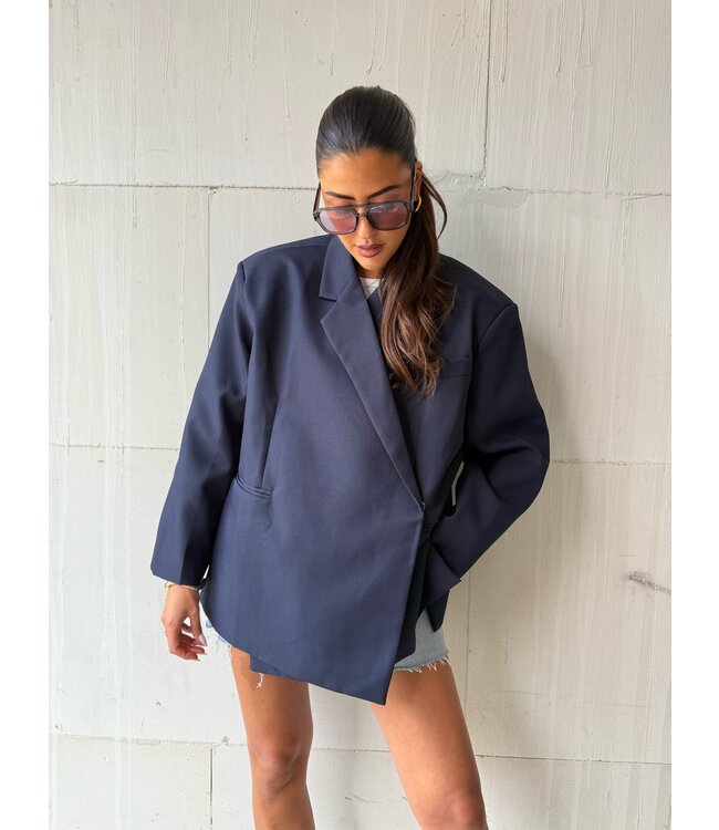 Ambika Oversized Blazer Navy
