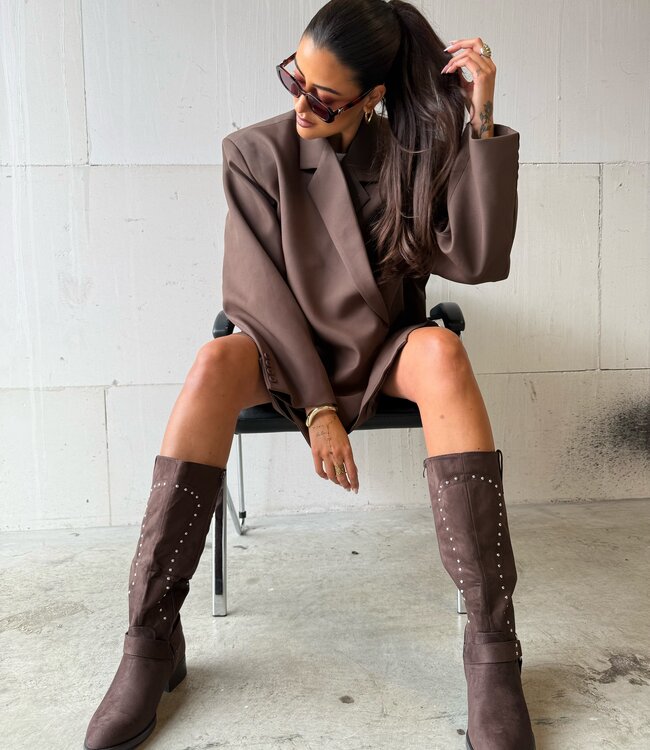 Ambika Oversized Blazer Brown