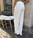 Linnen Broek Lou White Creme Regular