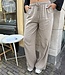 Linnen Broek Lou Taupe Regular