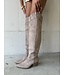The Knee High Cowboy Boot Beige