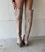 The Knee High Cowboy Boot Beige