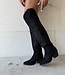 The Knee High Cowboy Boot Black