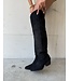 The Knee High Cowboy Boot Black