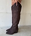 The Knee High Cowboy Boot Brown