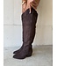 The Knee High Cowboy Boot Brown