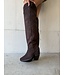 The Knee High Cowboy Boot Brown