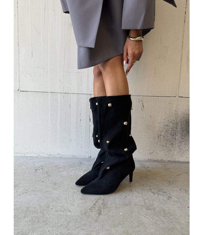 Boots Studded  Black