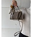 Bag Grace Croco Taupe Leather