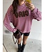 Trui Striped Ciao Pink Bordeaux