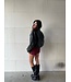 Oversized Riv Fake Leather Jacket
