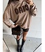 Trui Striped Ciao Beige Brown