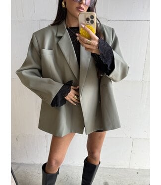 Ambika Oversized Blazer Army