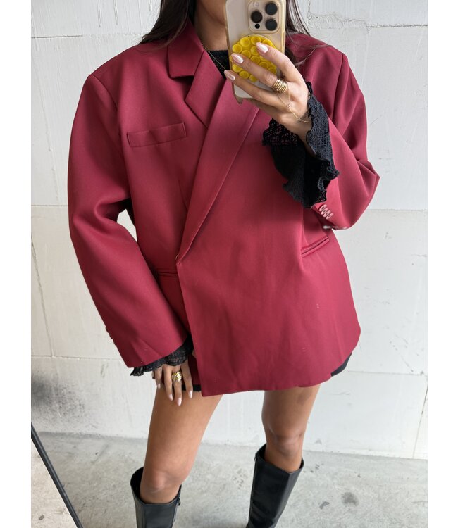 Ambika Oversized Blazer Bordeaux