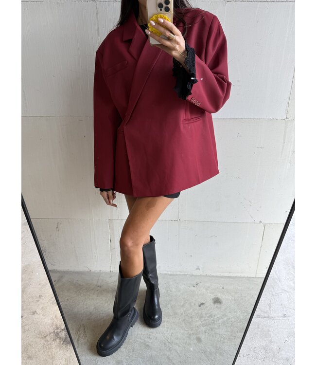 Ambika Oversized Blazer Bordeaux