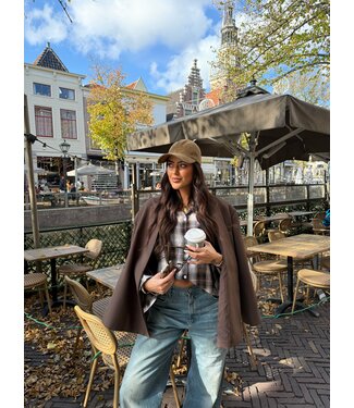 Blouse Plaid Coffee