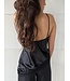 The Satin Top Lace Black