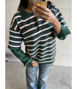 Longsleeve Striped Green Lizzy