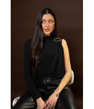 One Shoulder Body Black