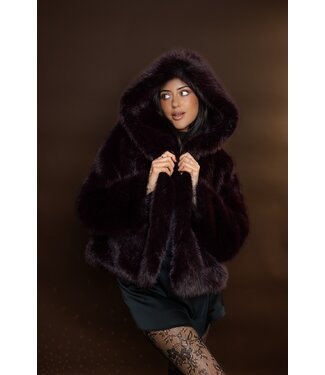 The Statement Fake Fur Burgundy