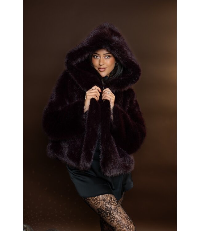 The Statement Fake Fur Burgundy