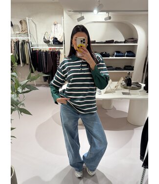 Longsleeve Striped Green Lizzy