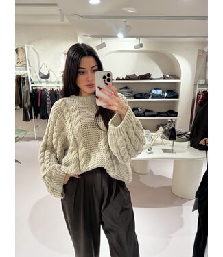 Kabel Knit Beige