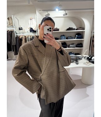 Ambika Oversized Blazer Jasmijn Geruit