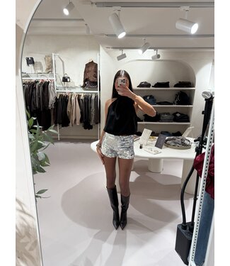 Short Pailetten Zilver