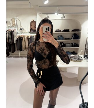 Lace Top Black