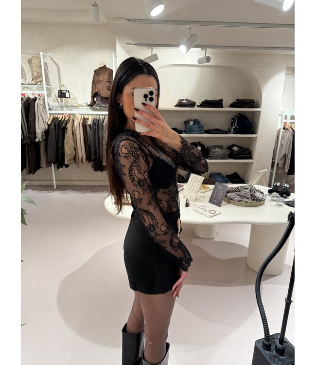 Lace Top Black