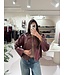 The Fake Leather Jacket Foxie Bordeaux