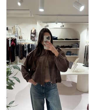 The Suede Jacket Foxie Brown