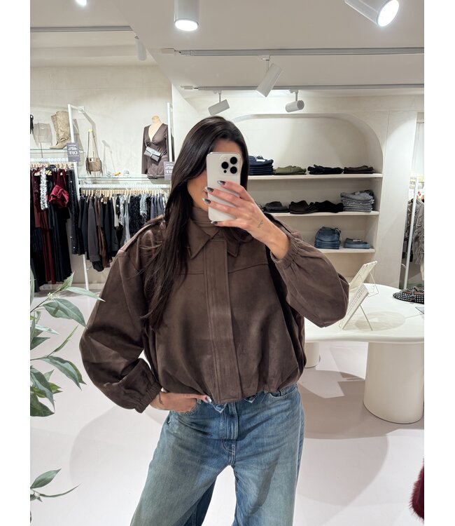 The Suede Jacket Foxie Brown