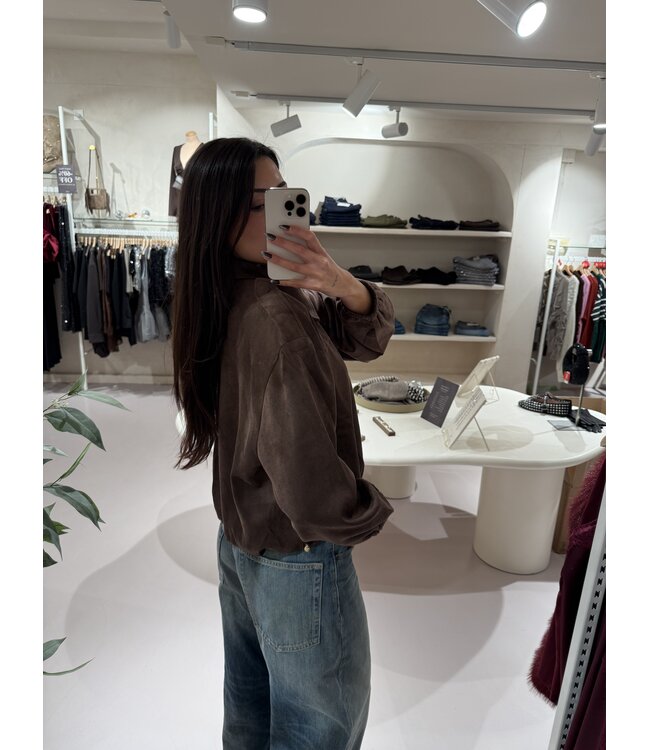 The Suede Jacket Foxie Brown