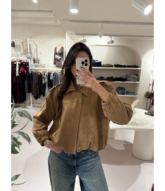 The Suede Jacket Foxie Camel