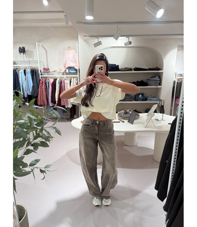 Balloon Jeans Sand W3832-4