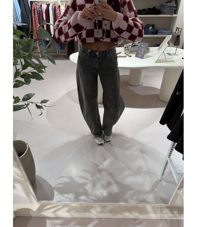 Balloon Jeans Grey W3717-G